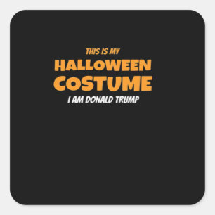 Halloween Donald  Costume Trumpkin Ideas Classic Square Sticker