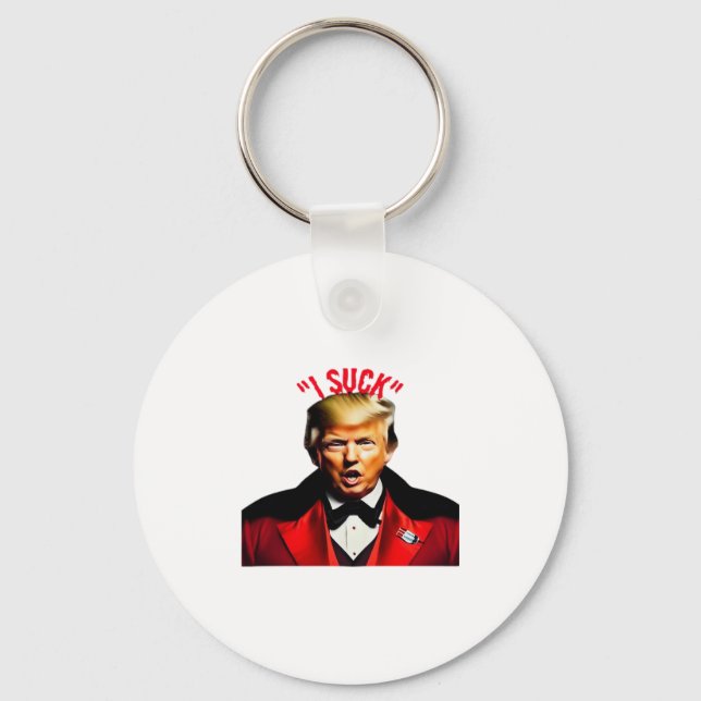 Halloween Donald  Funny Anti- Political Keychain (Front)
