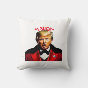 Halloween Donald  Funny Anti- Political Throw Pillow