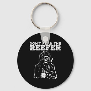 Halloween Dont Fear Reefer Grim Reaper Funny Costu Keychain