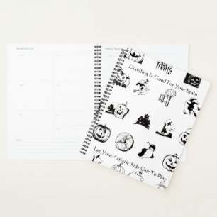 Halloween Doodle Calendar Planner