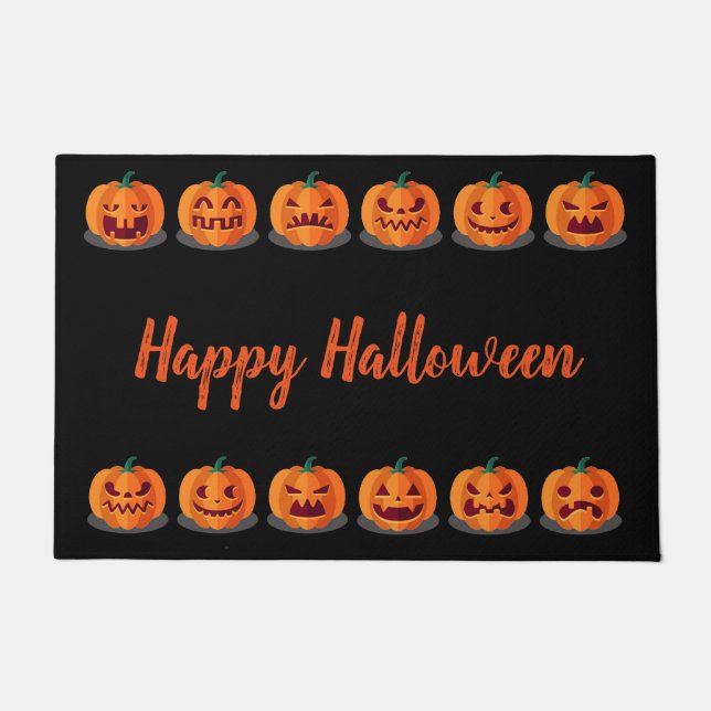 Halloween Door Mat-Pumpkins Doormat (Front)