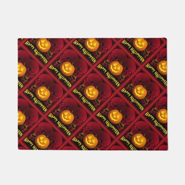 Halloween Door/Welcome Mat/Skull Doormat (Front)