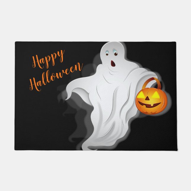 Halloween Doormat-Ghost Doormat (Front)
