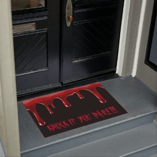 Halloween Doormat - Knock If You Dare!!!