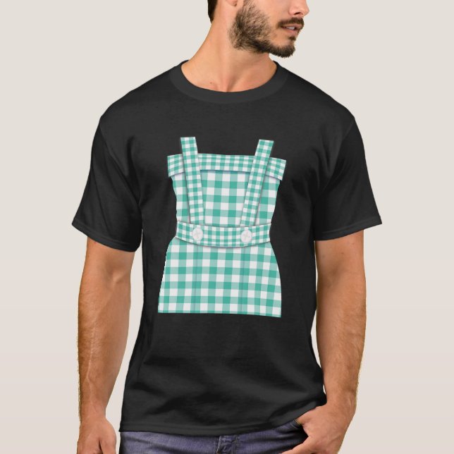 Halloween Dorothy Plaid Dress Costume T-Shirt (Front)