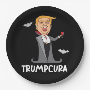 Halloween Dracula  Funny Classic Paper Plate