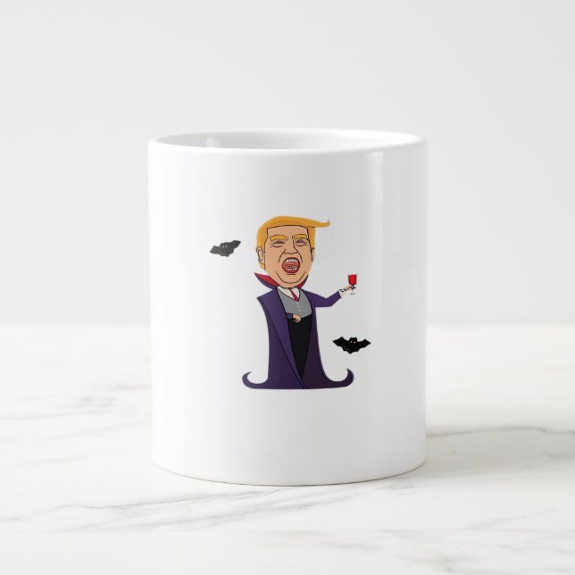 Halloween Dracula  Funny Large Coffee Mug (Front)