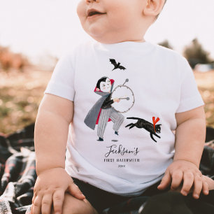 Halloween dracula grey baby T-Shirt