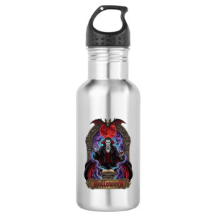 Halloween Dracula Red Moon Bats Skull_1 532 Ml Water Bottle