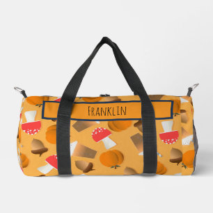 Halloween Drawing I Custom Name  Duffle Bag