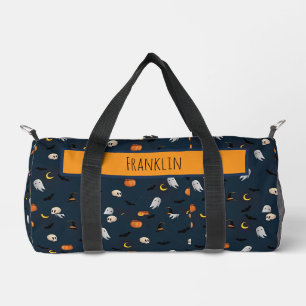 Halloween Drawing I Custom Name  Duffle Bag