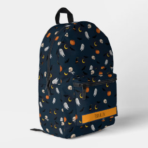 Halloween Drawing I Custom Name  Printed Backpack