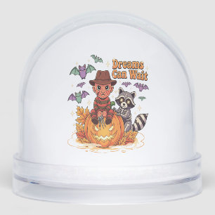 halloween Dreams Can Wait Horror Monster Snowglobe