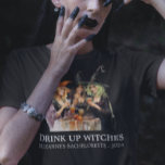 Halloween Drink up Witches Bachelorette T-Shirt<br><div class="desc">This design may be personalized in the area provided by changing the photo and/or text. Or it can be customized by clicking Personalize this Template and then choosing the click to customize further option and delete or change the colour of the background, add text, change the text colour or style,...</div>