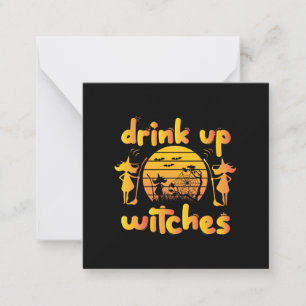 Halloween Drink Up Witches Birthday Card