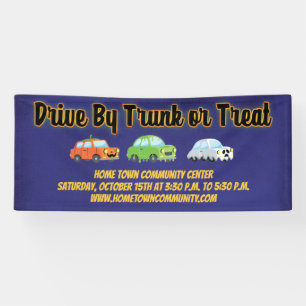 Halloween Drive By Car Trunk or Treat Banner