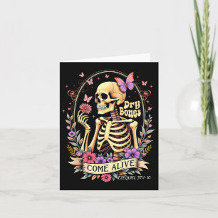 Halloween Dry Bones Come Alive Dancing Skeleton Ch Card