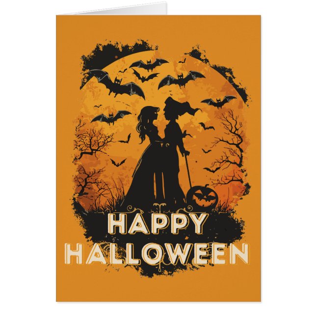 Halloween duo in moonlight (Front)