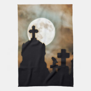 Halloween Dusk Kitchen Towel