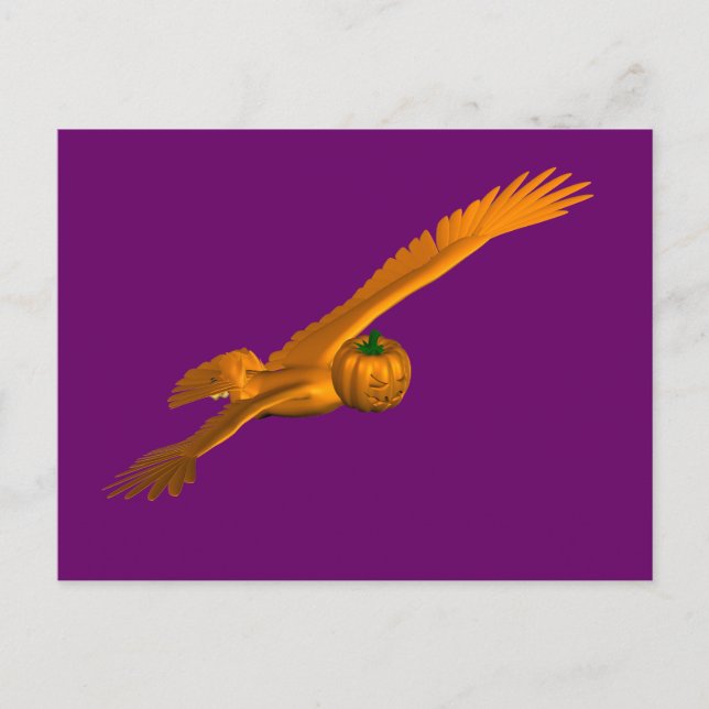 Halloween Eagle Postcard (Front)