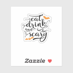 Halloween Eat Drink And Be Scary Retro Classic
