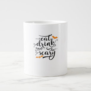 Halloween Eat Drink And Be Scary Retro Classic Large Coffee Mug