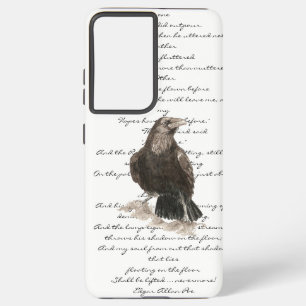 Halloween Edgar Allen Poe Raven Poem  Samsung Galaxy Case