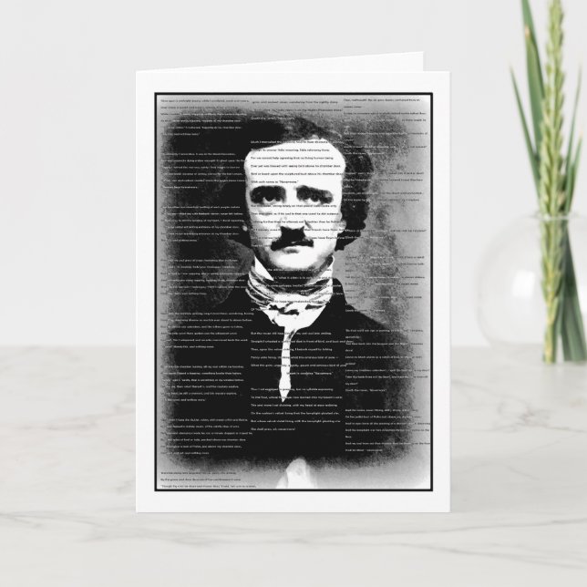 Halloween ... Edgar Allen Poe's Poem, "The Raven" Card (Front)