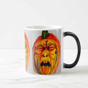 HALLOWEEN EERIE PUMPKIN FACE MAGIC MUG