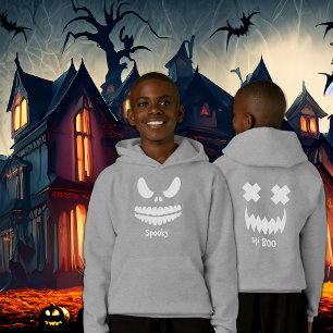 Halloween éffrayant double face blanche avant et a