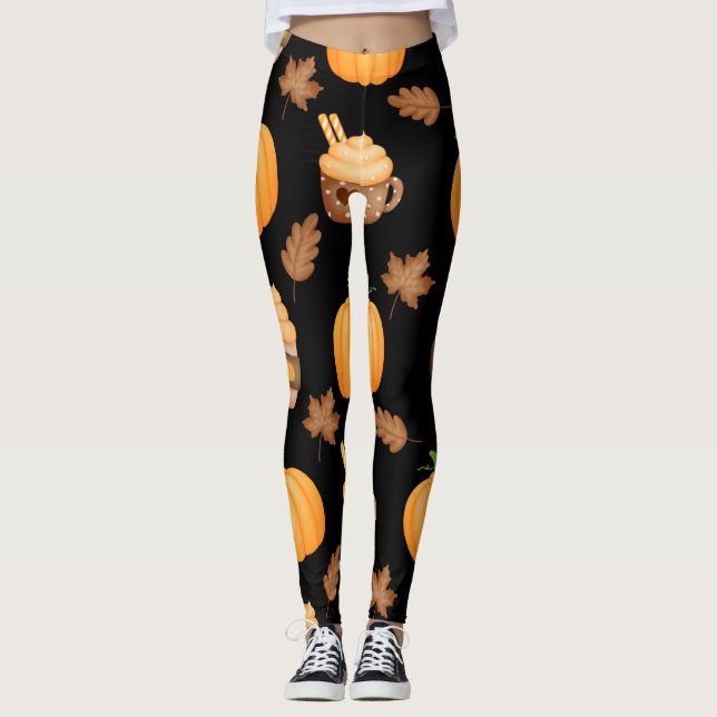 Halloween éffrayant Leggings (Devant)