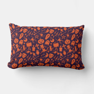 Halloween Elements Pattern Pillow