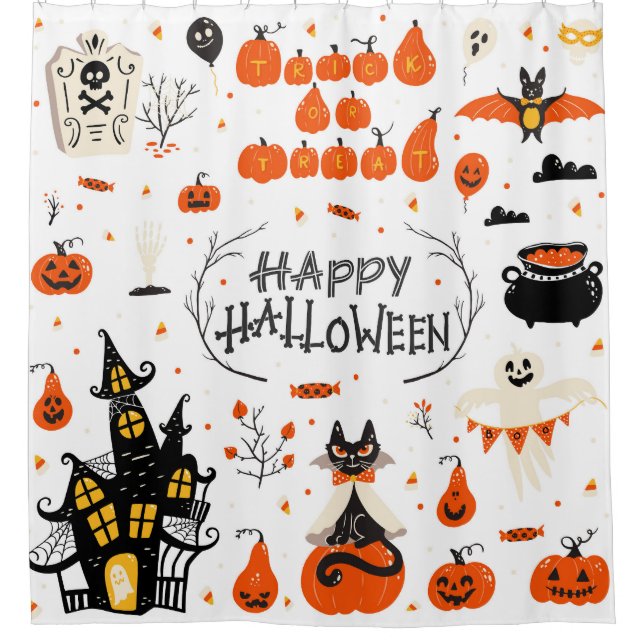 Halloween Elements Vintage Set Design (Front)
