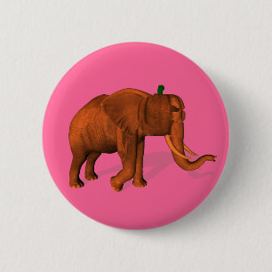 Halloween Elephant 2 Inch Round Button