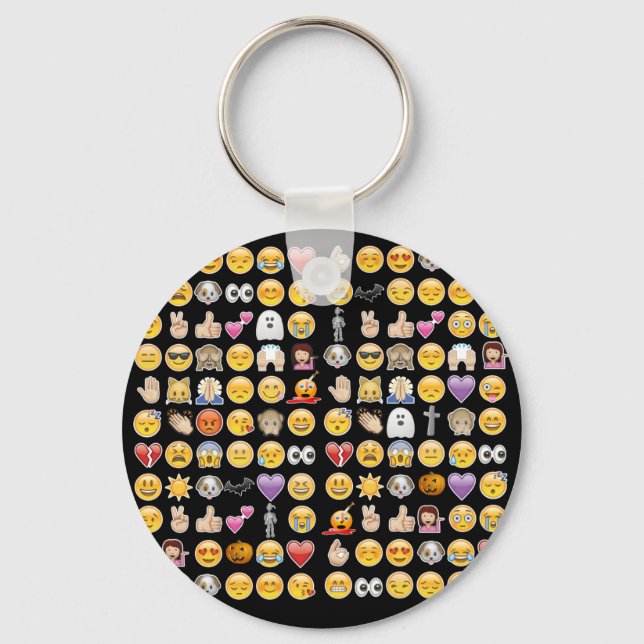 halloween emoji keychain (Front)