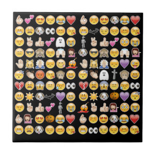 halloween emoji tile