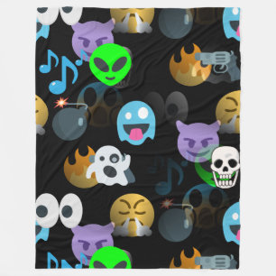 halloween emojis blanket