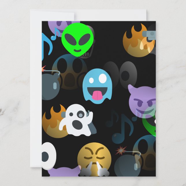 halloween emojis card (Front)