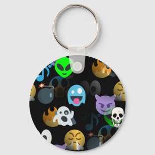 halloween emojis keychain