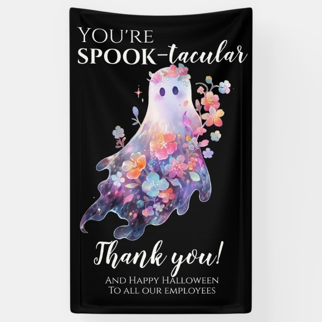 Halloween Employee Thank You Banner (Vertical)