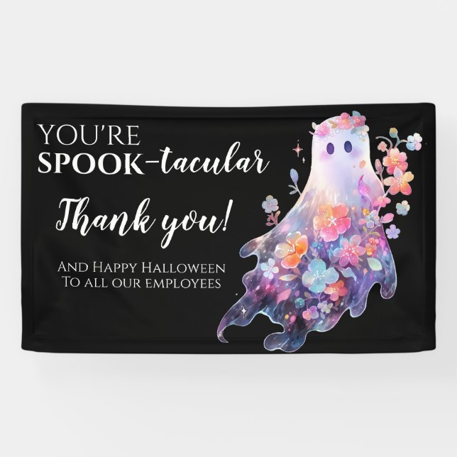 Halloween Employee Thank You Banner (Horizontal)