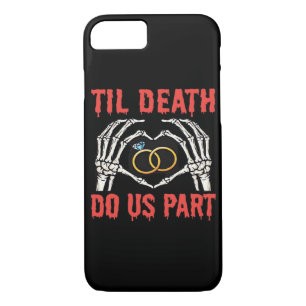 Halloween Engagement Til Death Do Us Part Skeleton Case-Mate iPhone Case