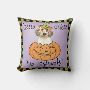Halloween English Setter Throw Pillow
