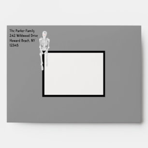 Halloween enveloppe de squelette 5x7"