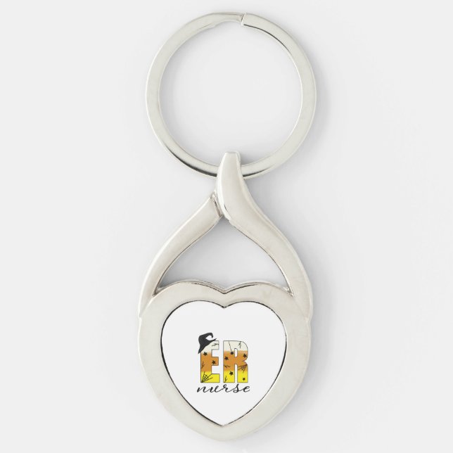 Halloween Er Nurse Keychain (Front)