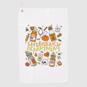 Halloween ER Nurse Sweatshirt Golf Towel