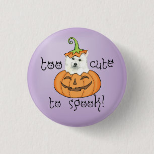 Halloween Eskie 1 Inch Round Button