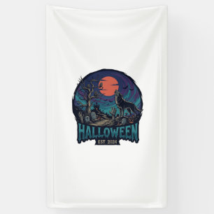 Halloween Est Howling Wolf Red Moon Zombie Hand_1 Banner