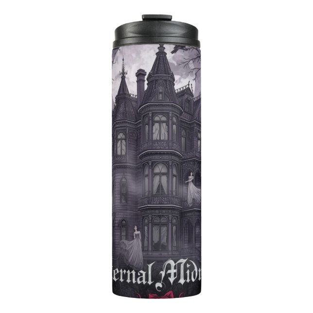 Halloween Eternal Midnight Haunted Mansion Thermal Thermal Tumbler (Front)